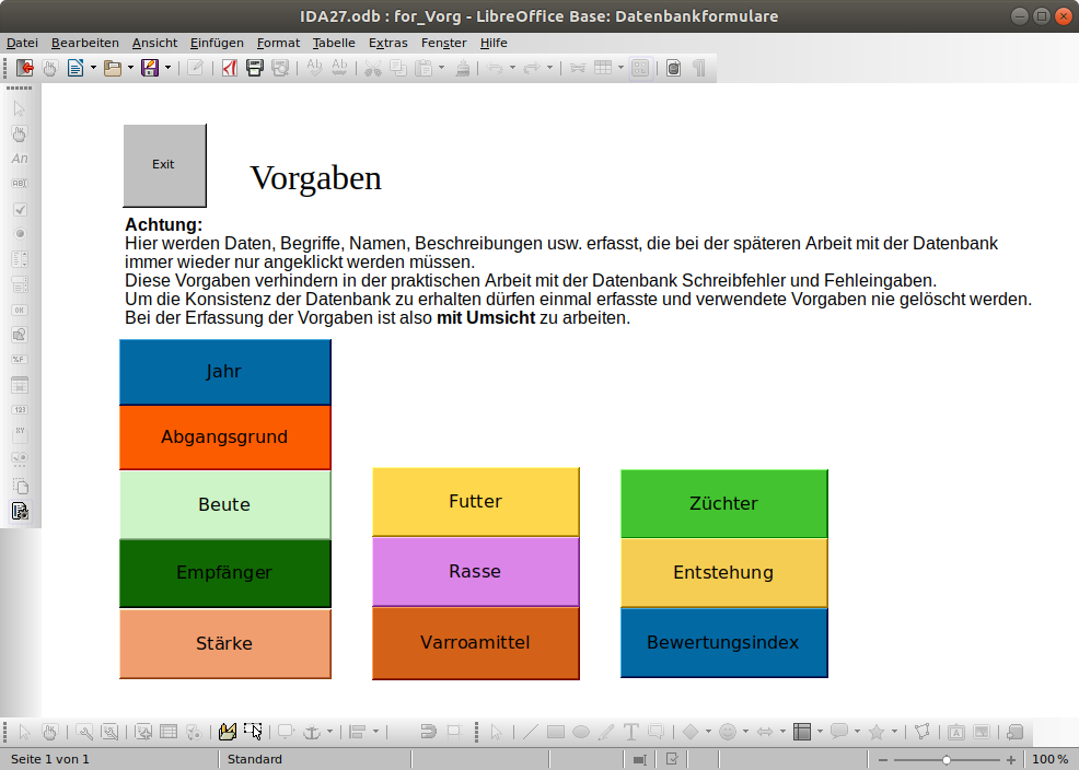 VorgabenAuswahl